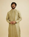 Soft Green Kurta Set with Patra Work